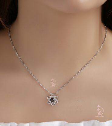 💍گردنبند جواهری با آویز تلسکوپی 