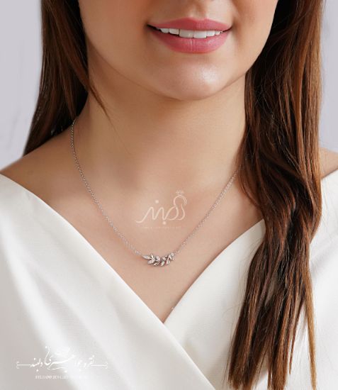 💍گردنبند پرطرفدار طرح برگ ؛ با طراحی زیبا و خاص نقره عیار ۹۲۵(G_3096)