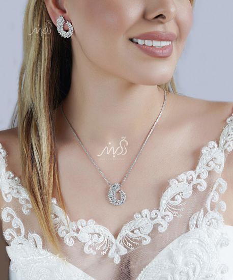 💍نیمست جواهری لوکس و زیبا نقره عیار ۹۲۵(N_4040)