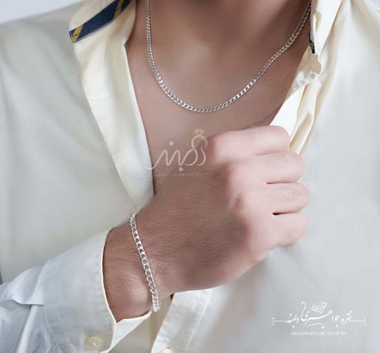 💍دستبند مردانه نقره عيار 925(MD_7008)