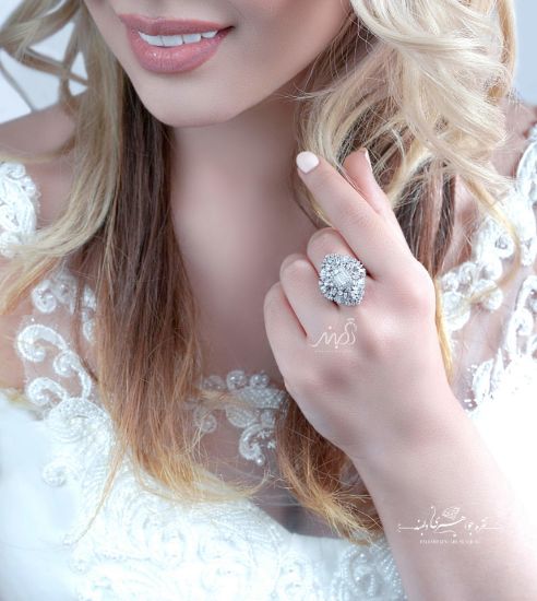 💍انگشتر جواهری مارکیز ؛ خاص و زیبا نقره عیار 925(R_1127)