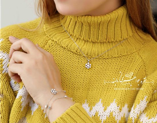 💍گردنبند طرح جواهر دونه برف ؛ با طراحی زیبا و ظریف نقره عیار ۹۲۵(G_3123)