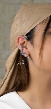 ‌‌💍ایرکاف گوش طرح برگ زیبا و خاص (بدون نیاز به سوراخ گوش)(be5018)‌‌‌‌
