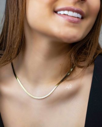 💍گردنبند ماری رنگ طلایی ‌‌‌‌ (bg3004) ‌‌‌‌