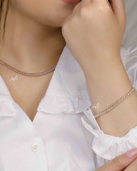 💍گردنبند تنیسی خاص  (bg3017) ‌‌‌‌