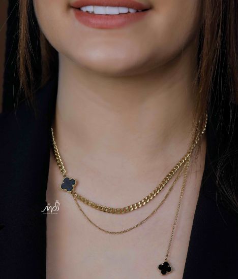 💍گردنبند دو لاین خاص (bg3018) ‌‌‌‌
