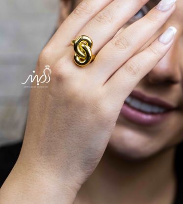 💍انگشتر گره ای طلایی با طراحي زيبا (br1018)