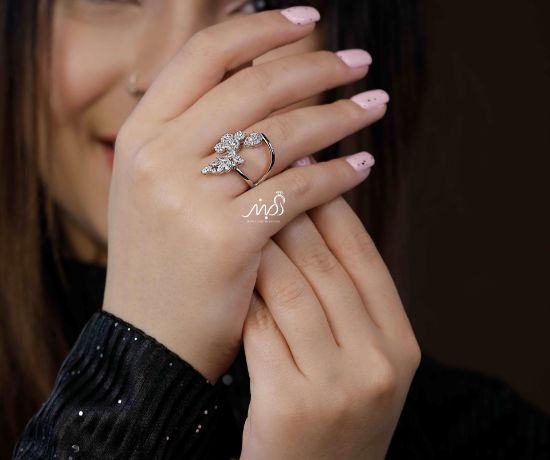 💍انگشتر جواهری ؛ نقره عیار 925(R_1139)