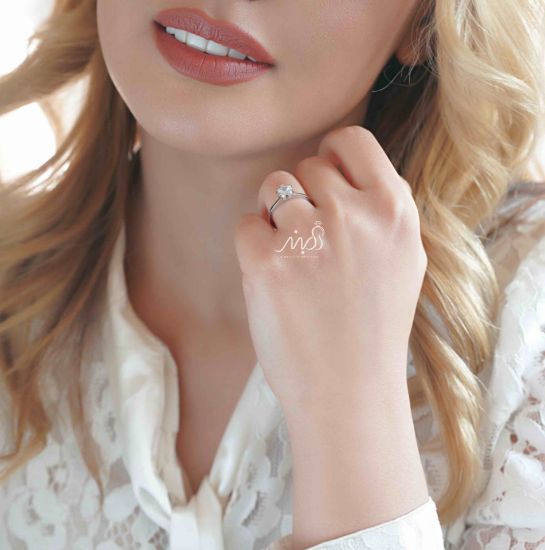 💍انگشتر جواهری تک سولیتر ؛ نقره عیار 925(R_1108)