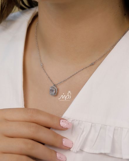 تصویر  💍گردنبند جواهری زیبا و خاص نقره عیار ۹۲۵ (G_3142)‌‌‌‌‌‌
