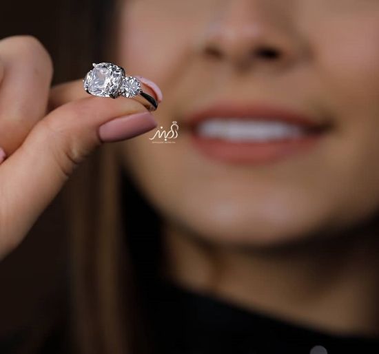 💍انگشتر جواهری خاص و زیبا؛ نقره عیار 925(R_1140)
