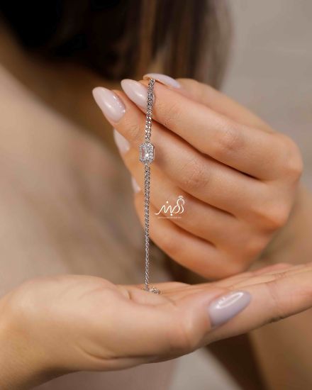 💍دستبند خاص و زیبا نقره عیار 925 ( D_7080)