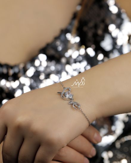 💍دستبنداسپرت LOVE خاص و زیبا نقره عیار 925 (D_7087)