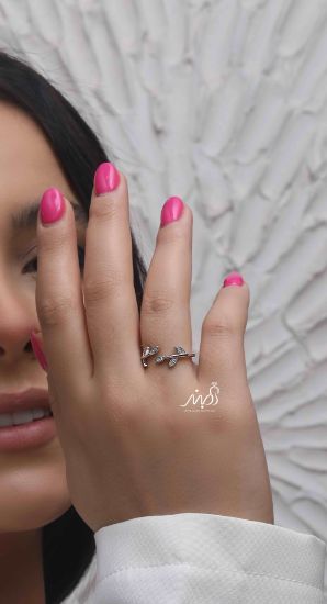 💍انگشتر برگ  خاص و زیبا؛ نقره عیار 925(R_1176)