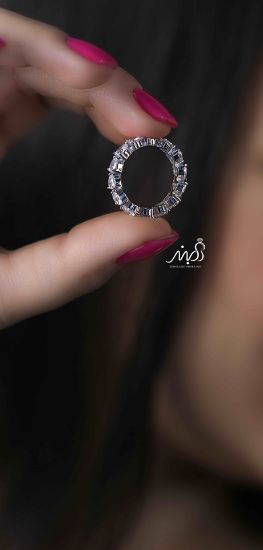 💍انگشتر جواهری با نگين هاي قلب خاص و زیبا؛ نقره عیار 925(R_1160) 