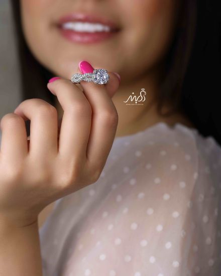💍انگشتر جواهری خاص و زیبا؛ نقره عیار 925(R_1159)	