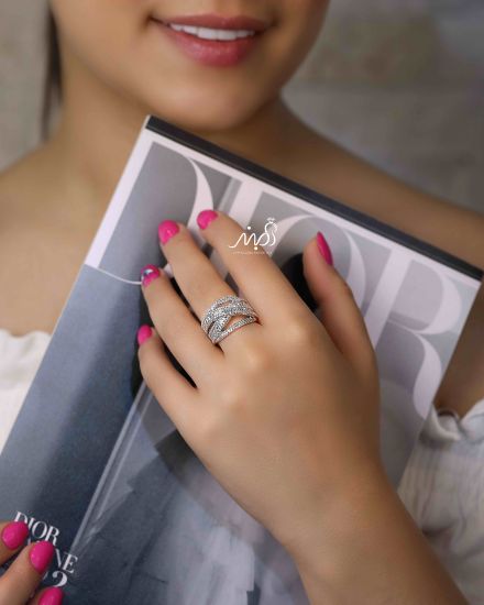 💍انگشتر باگتی خاص و زیبا؛ نقره عیار 925(R_1158)	