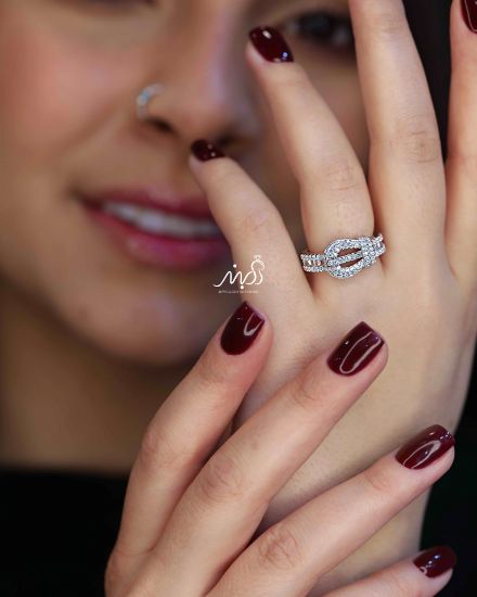 💍انگشتر جواهري لوکس کارتیر خاص و زیبا؛ نقره عیار 925(R_1187)