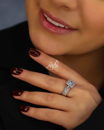 💍انگشتر جواهري خاص و زیبا؛ نقره عیار 925(R_1190)
