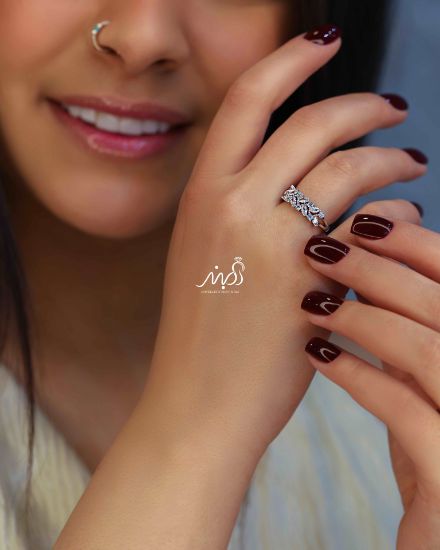 💍انگشتر جواهري  خاص و زیبا؛ نقره عیار 925(R_1196)