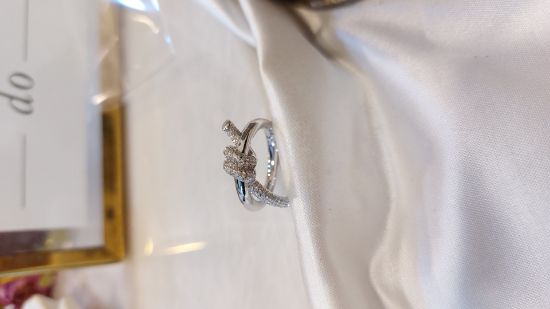 💍انگشتر جواهري لوکس خاص و زیبا؛ نقره عیار 925(R_1189)