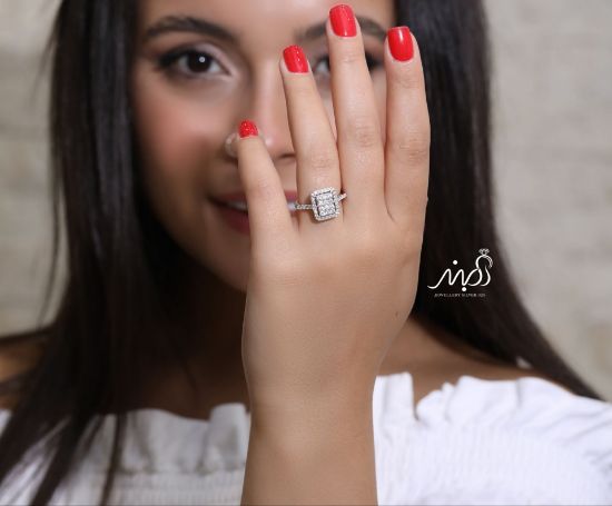 💍انگشتر جواهري خاص و زیبا؛ نقره عیار 925(R_1208)