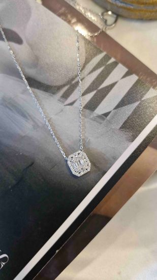 💍گردنبند جواهري  خاص و زیبا ، نقره عیار 925 (G_3231)‌‌‌‌‌‌	
