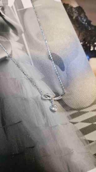 💍گردنبند جواهري قلب و بی نهایت خاص و زیبا ، نقره عیار 925 (G_3236)‌‌‌‌‌‌	