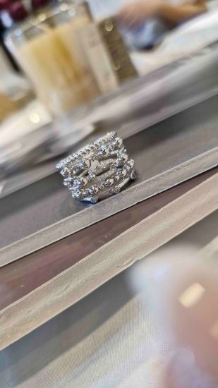 💍انگشتر لوکس جواهري خاص و زیبا؛ نقره عیار 925(R_1216)	