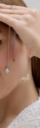 💍گردنبند تک نگین خاص و زیبا  نقره عیار 925 (G_3100)