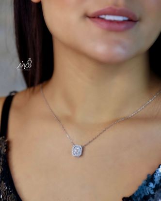 💍گردنبند جواهري  خاص و زیبا ، نقره عیار ۹۲۵ (G_3231)‌‌‌‌‌‌	