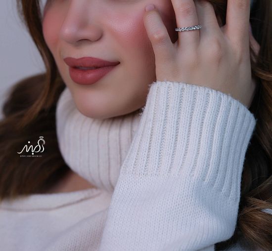 💍انگشتر جواهري خاص و زیبا؛ نقره عیار 925(R_1226)	