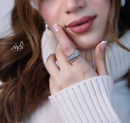 💍انگشتر جواهري لاکچری خاص و زیبا؛ نقره عیار ۹۲۵(R_1232)	
