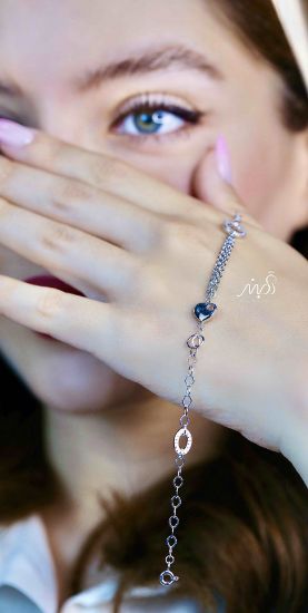 💍دستبند جواهری اسپرت  خاص و زیبا ، نقره عیار 925 (D_7174)	