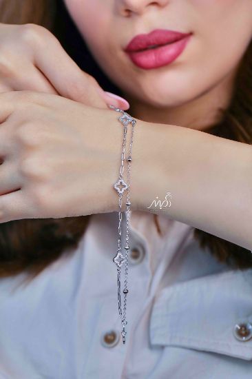 💍دستبند جواهري اسپرت با ونکلیف خاص و زیبا ، نقره عیار 925 (D_7213)	