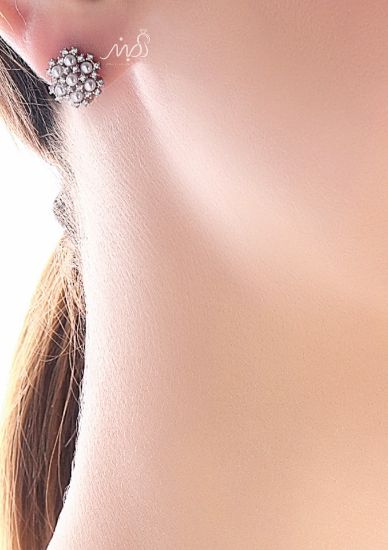 💍نیم ست جواهری دونه برف مرواریدی با طراحی ژورنالی جواهرات بروز دنیا ؛ نقره عیار 925 با روکش طلا سفید‌‌‌‌‌‌‌ ‌‌(N_4055)	