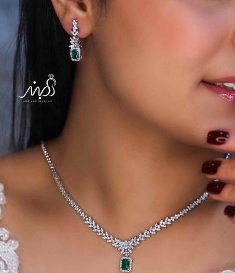 💍سرويس جواهری خاص و زيبا (گردنبند ، گوشواره ، دستبند) (S_6032)‌‌‌‌‌‌ ‌