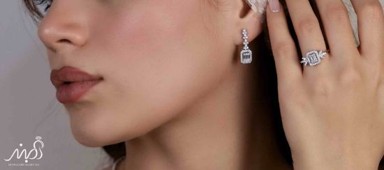 💍سرويس جواهری خاص و زيبا(گردنبند ، گوشواره ، دستبند و انگشتر) (S_6038)‌‌‌‌‌‌ ‌