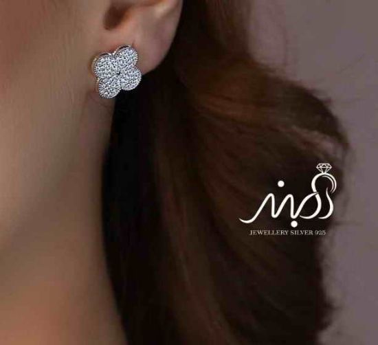 💍سرويس جواهری ونکلیف خاص و زيبا(گردنبند ، گوشواره ، دستبند و انگشتر) نقره عیار 925 (S_6047)‌‌‌‌‌‌ ‌