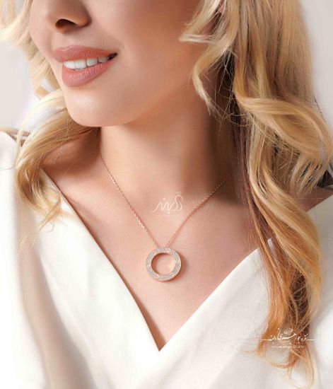 	💍گردنبند پرطرفدار کارتیه ؛ طراحی زیبا و خاص نقره عیار ۹۲۵ با روکش رزگلد(G_3118)