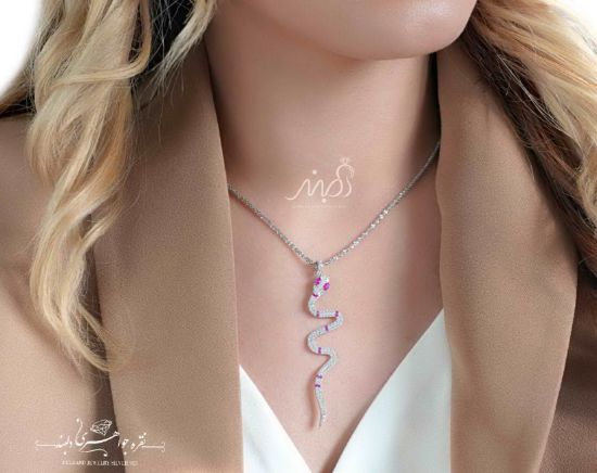 💍آویز جواهری مار خاص و پرطرفدار(G_3119)