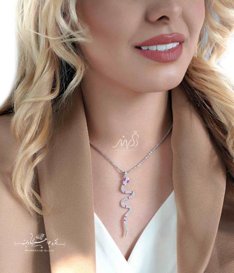 💍آویز جواهری مار خاص و پرطرفدار(G_3119)