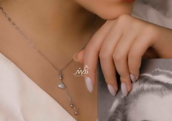 💍گردنبند يالرين خاص و زیبا ، نقره عیار 925 (G_3161)‌‌‌‌‌‌