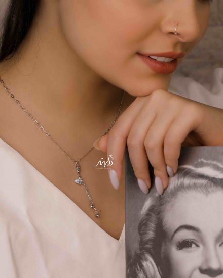 💍گردنبند يالرين خاص و زیبا ، نقره عیار 925 (G_3161)‌‌‌‌‌‌