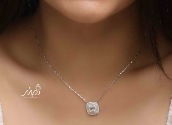💍گردنبند جواهري خاص و زیبا ، نقره عیار ۹۲۵ (G_3188)‌‌‌‌‌‌