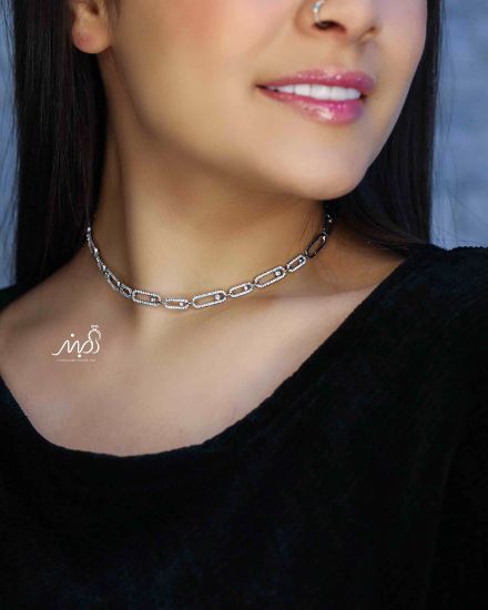 💍گردنبند مسیکا تیفانی خاص و زیبا ، نقره عیار 925 (G_3207)‌‌‌‌‌‌