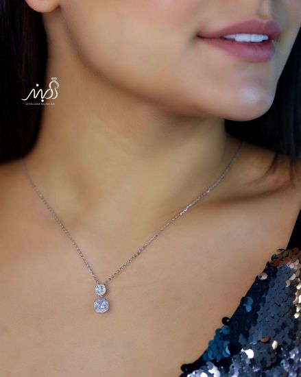 💍گردنبند جواهري خاص و زیبا ، نقره عیار 925 (G_3227)‌‌‌‌‌‌