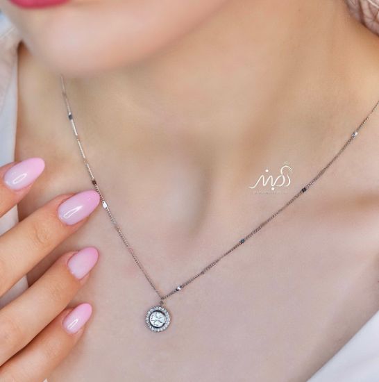 💍گردنبند جواهری خاص و زیبا ، نقره عیار ۹۲۵ (G_3288)‌‌‌‌‌‌