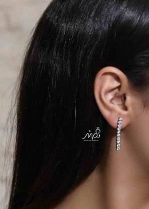 💍گوشواره جواهری تنیسی ؛ با طراحي زيبا نقره عیار ۹۲۵ (E_5036)