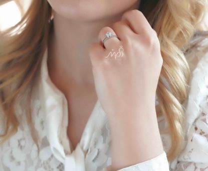 💍انگشتر جواهری تک سولیتر ؛ نقره عیار ۹۲۵(R_1108)